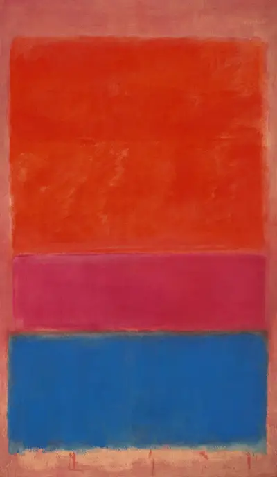 No 1 Royal Red and Blue Abstractionism Art by Mark Rothko